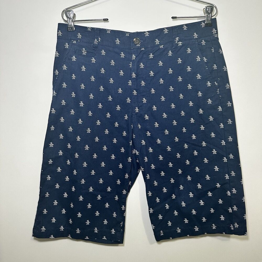 Penguin Plugg Flex Palm Trees Preppy Shorts Boys 20 Vacation Beach Classic